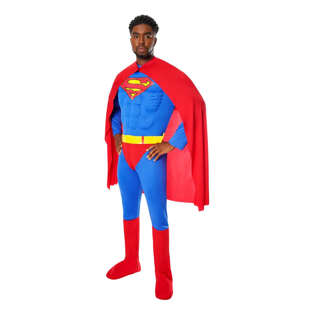 Superman Deluxe med muskler kostyme