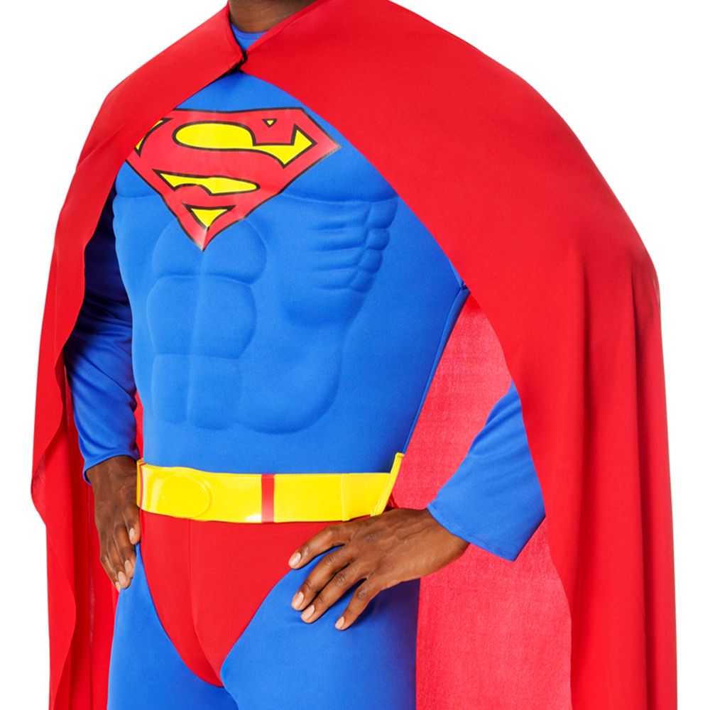 Superman Deluxe med muskler kostyme