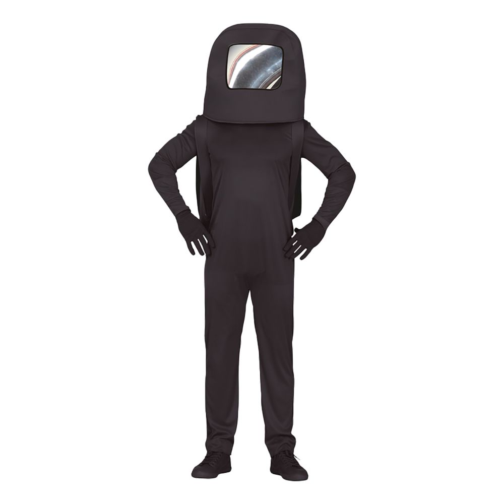 Sort Astronaut Teen Kostume