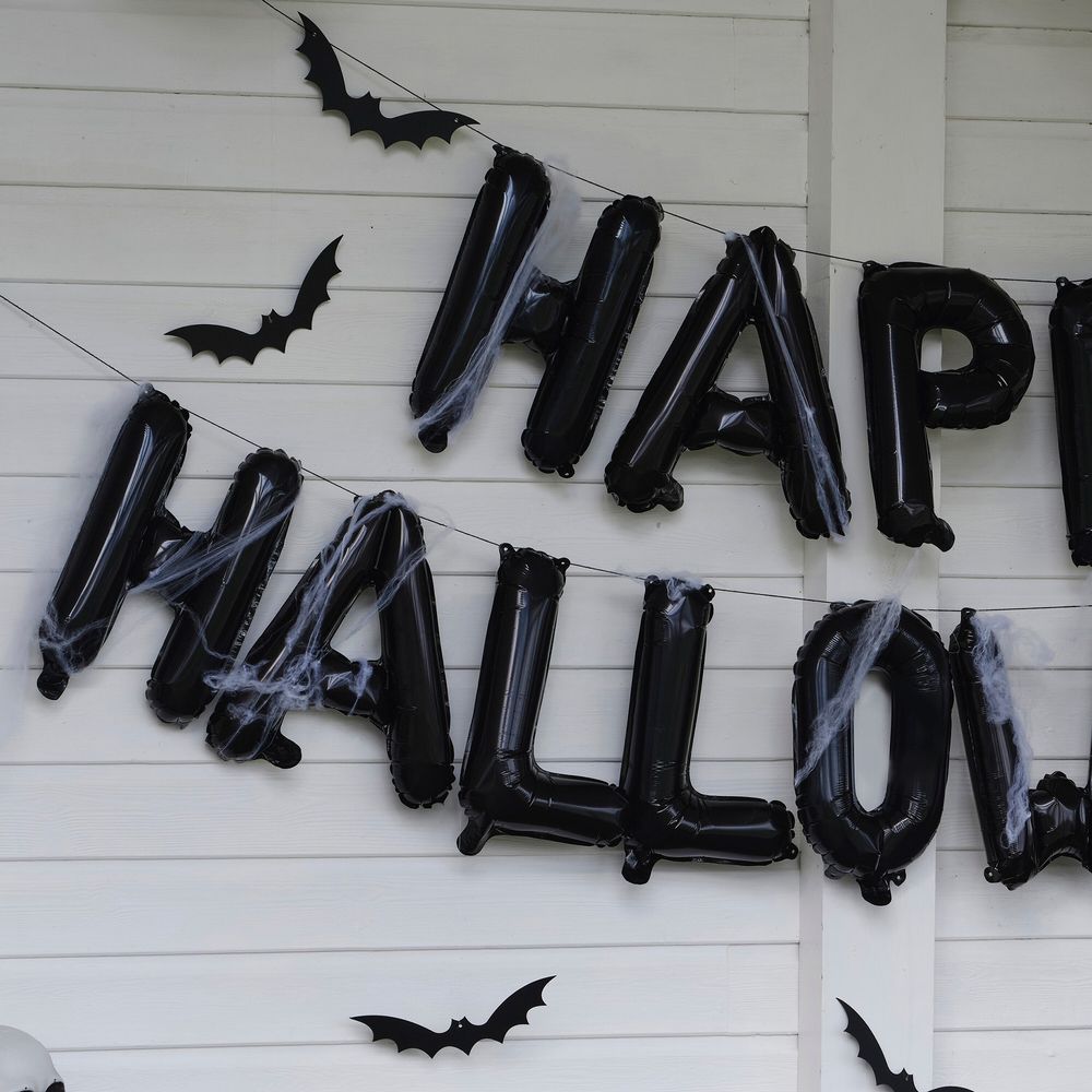 Sort Ballonguirlande Halloween