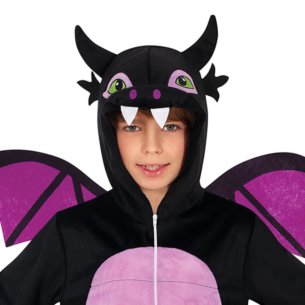 Sort Drage Børnekostume