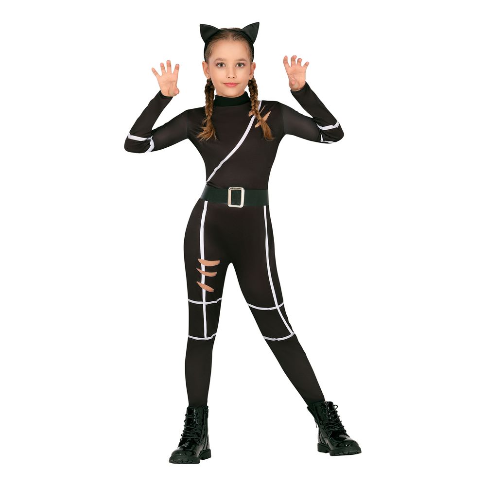 Svart Katt Barn Kostyme