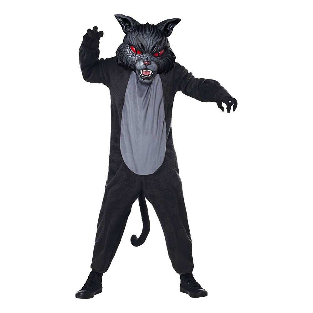 Svart Katt Halloween Barn Kostyme