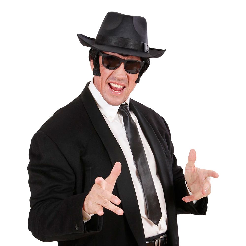 Sort satinslips