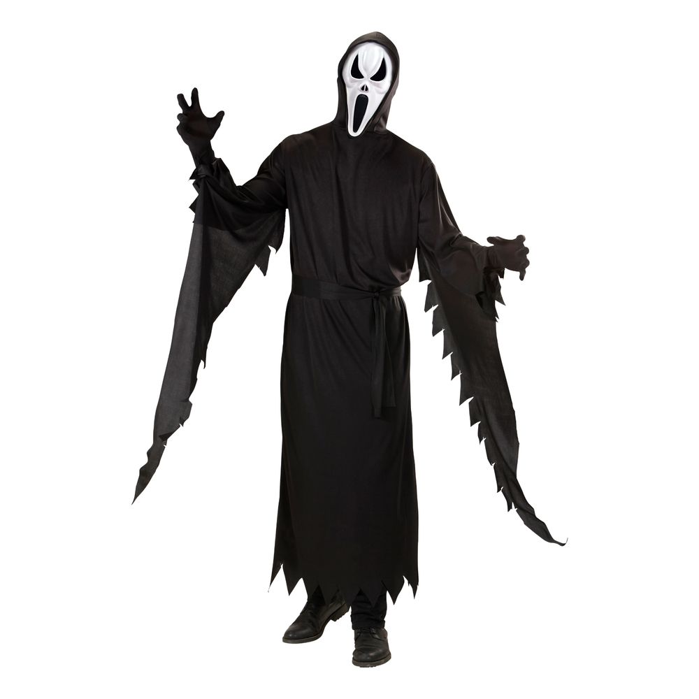 Sort Spøgelse Kostume