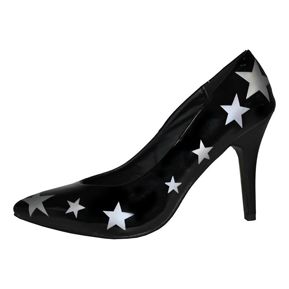 Sorte Pumps med Stjerner