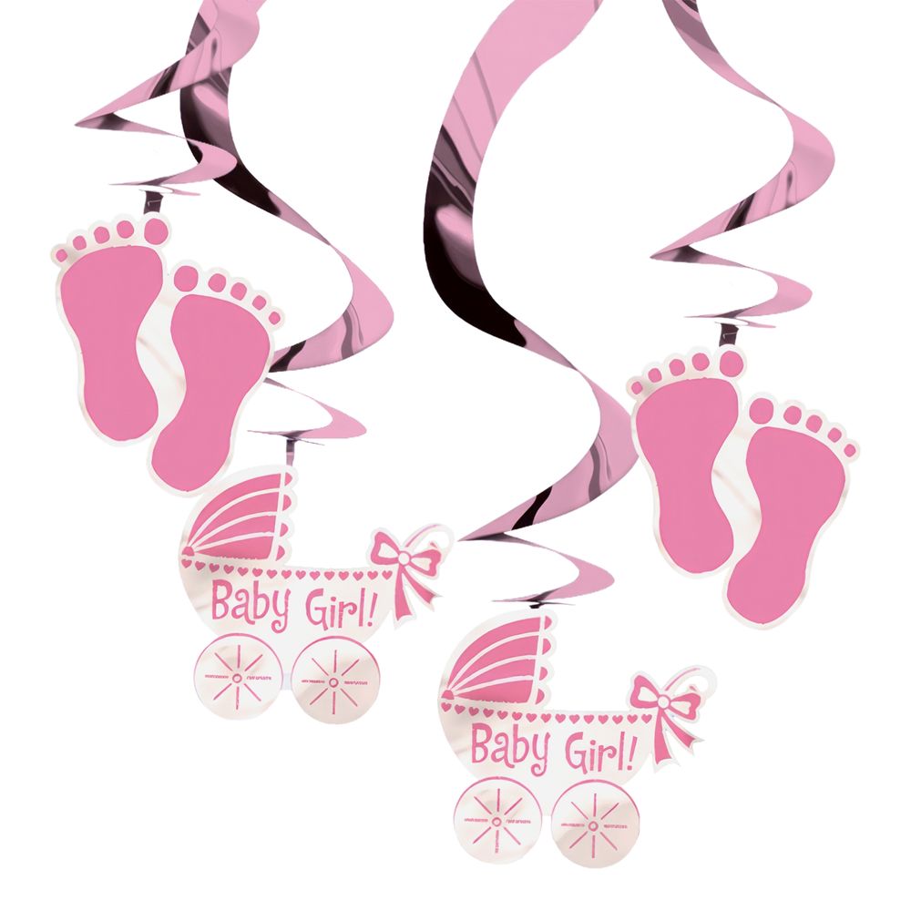 Swirls Baby Girl Rosa