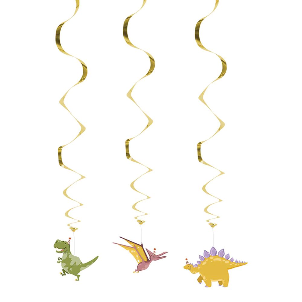 Swirls Dinosarier Hängande Dekorationer