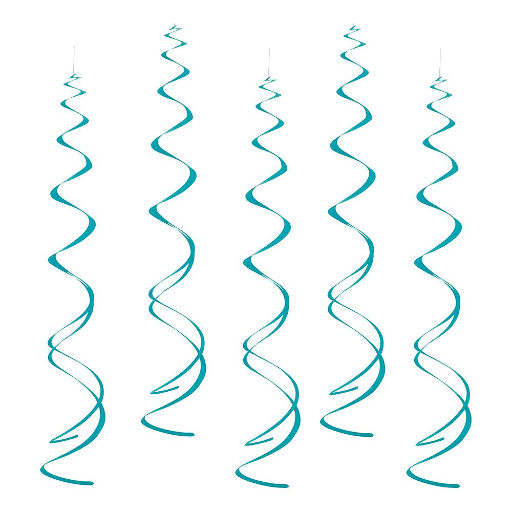Swirls Hängande Dekoration Turkos