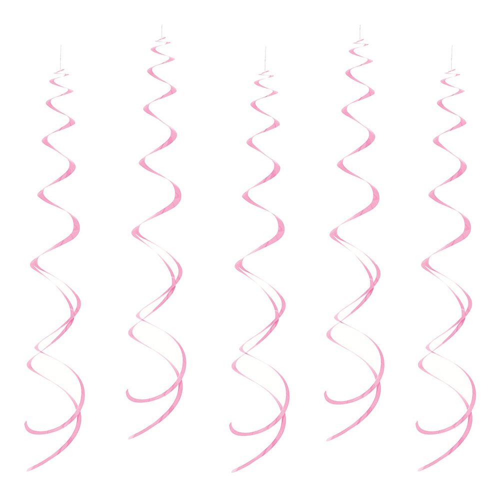 Swirls Lyserosa Hengende Dekorasjon