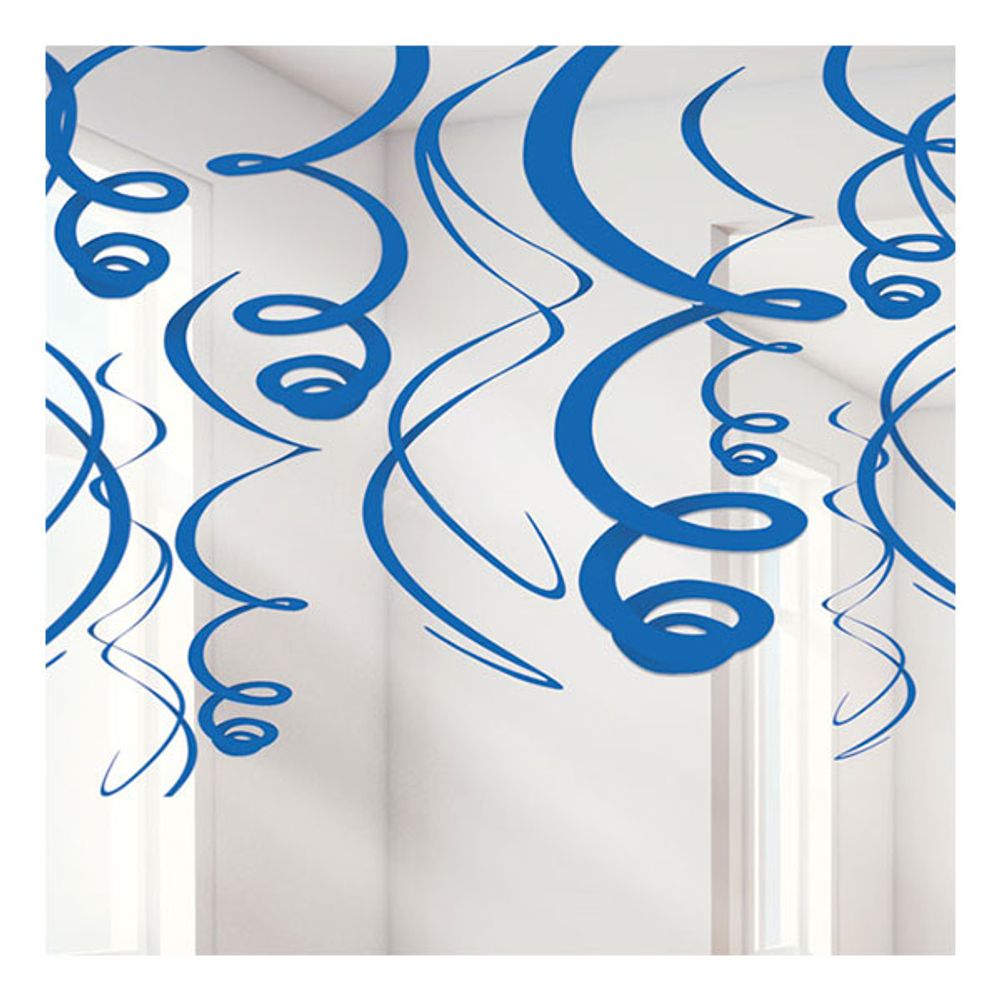 Swirls Tummansininen Riippuva Koriste