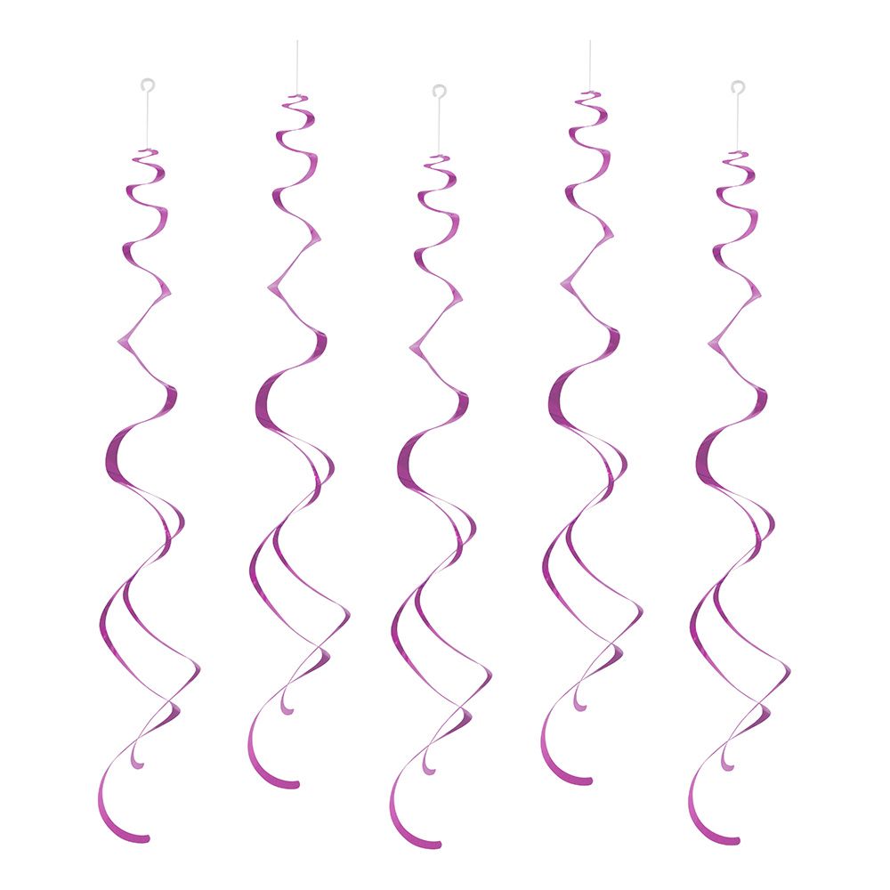 Swirls Mørk lilla Hengende Dekorasjon