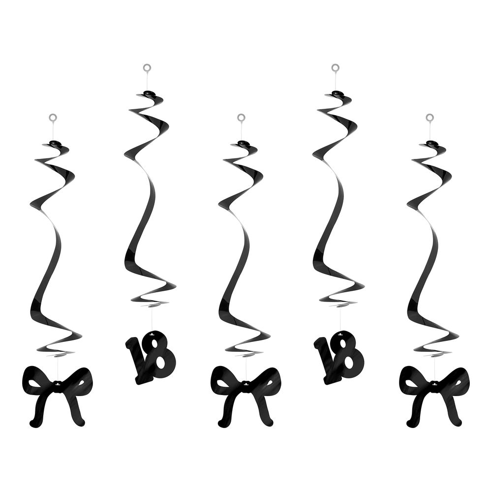 Swirls Tall 18 Svart