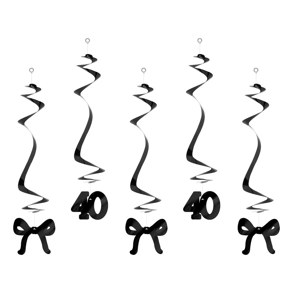 Swirls Tal 40 Sort
