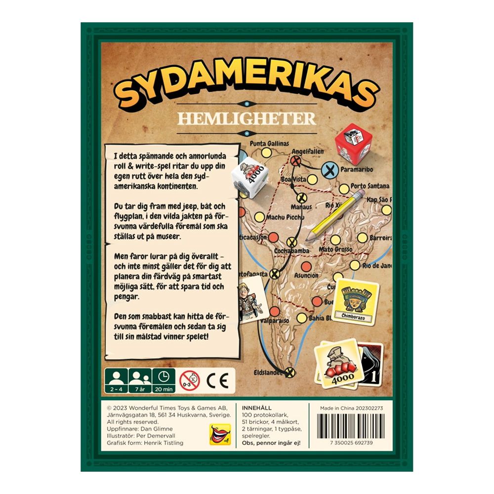 Sydamerikas Hemligheter Barnspel