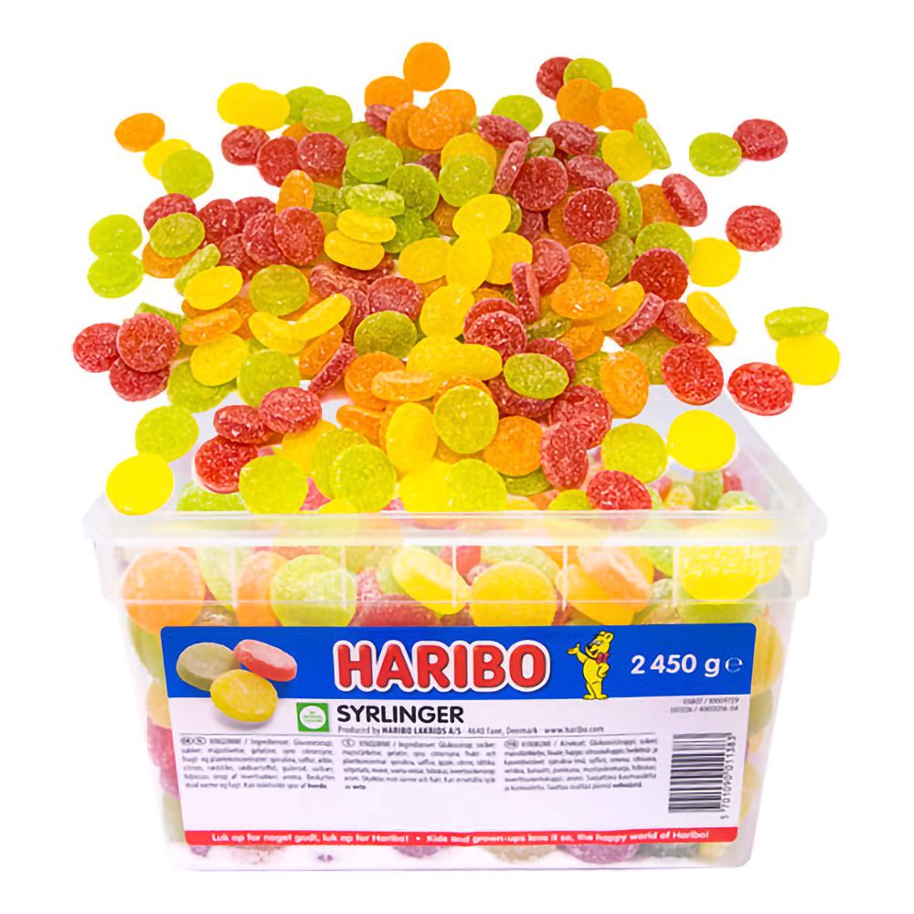 Haribo Syrlingar Lösvikt i Burk