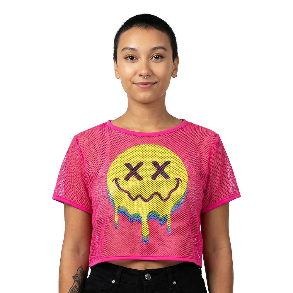 Mesh T-shirt Acid Dame