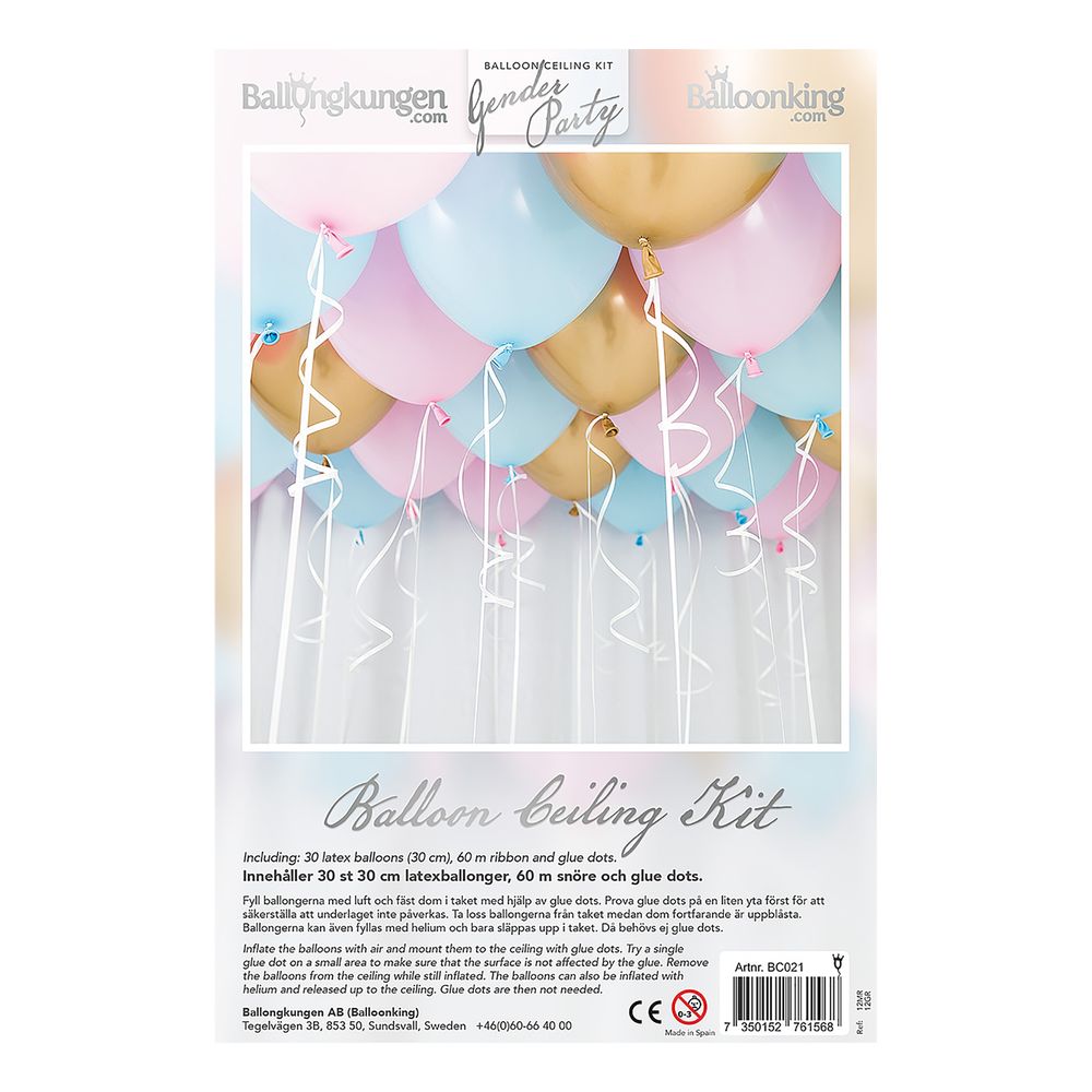 Kattoilmapallot Gender Reveal