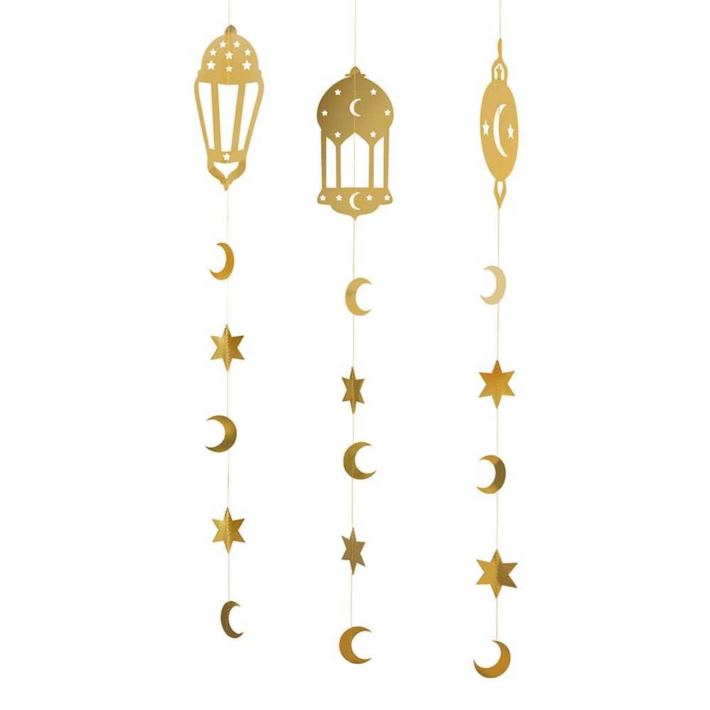 Kattokoristeet Eid Mubarak Kulta