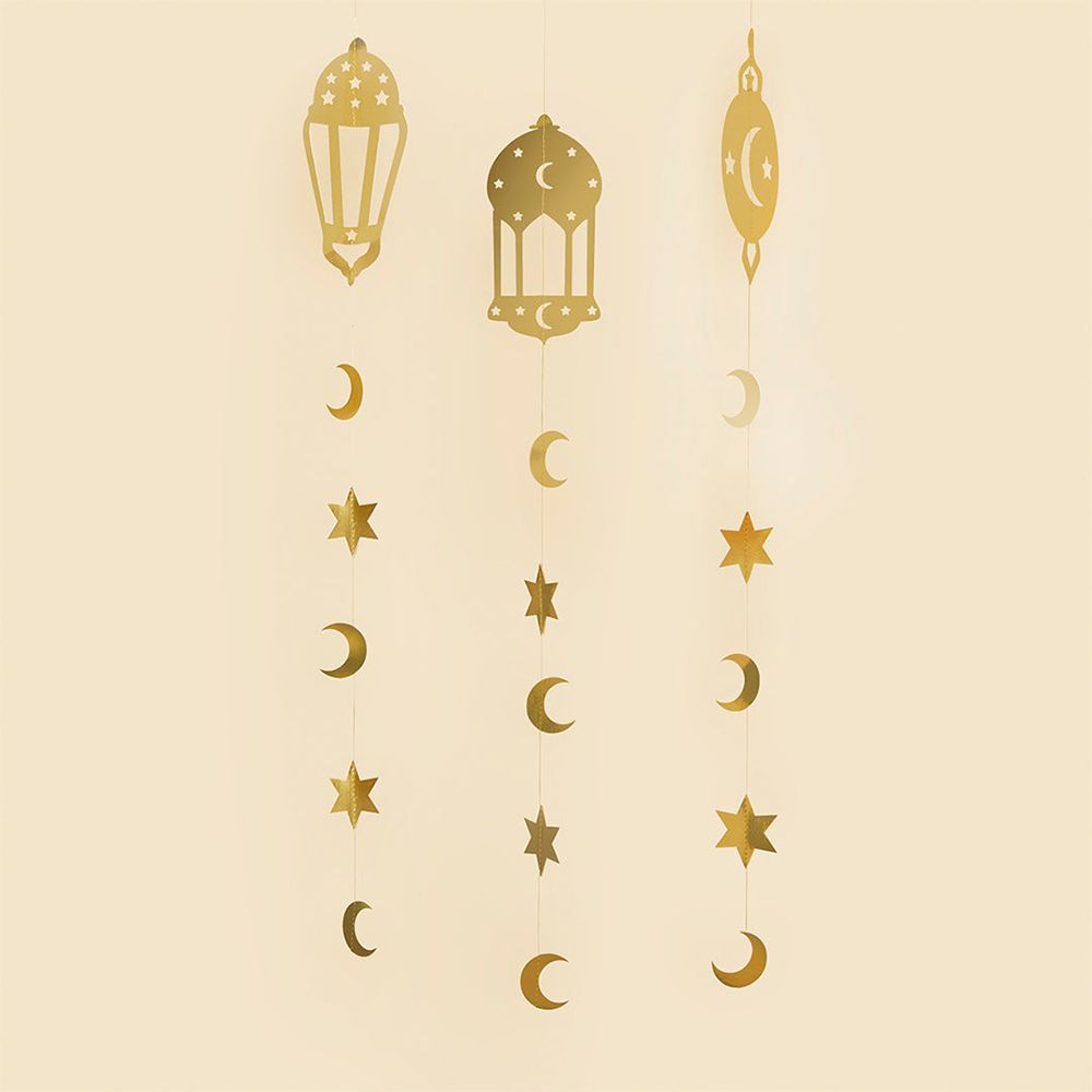 Kattokoristeet Eid Mubarak Kulta