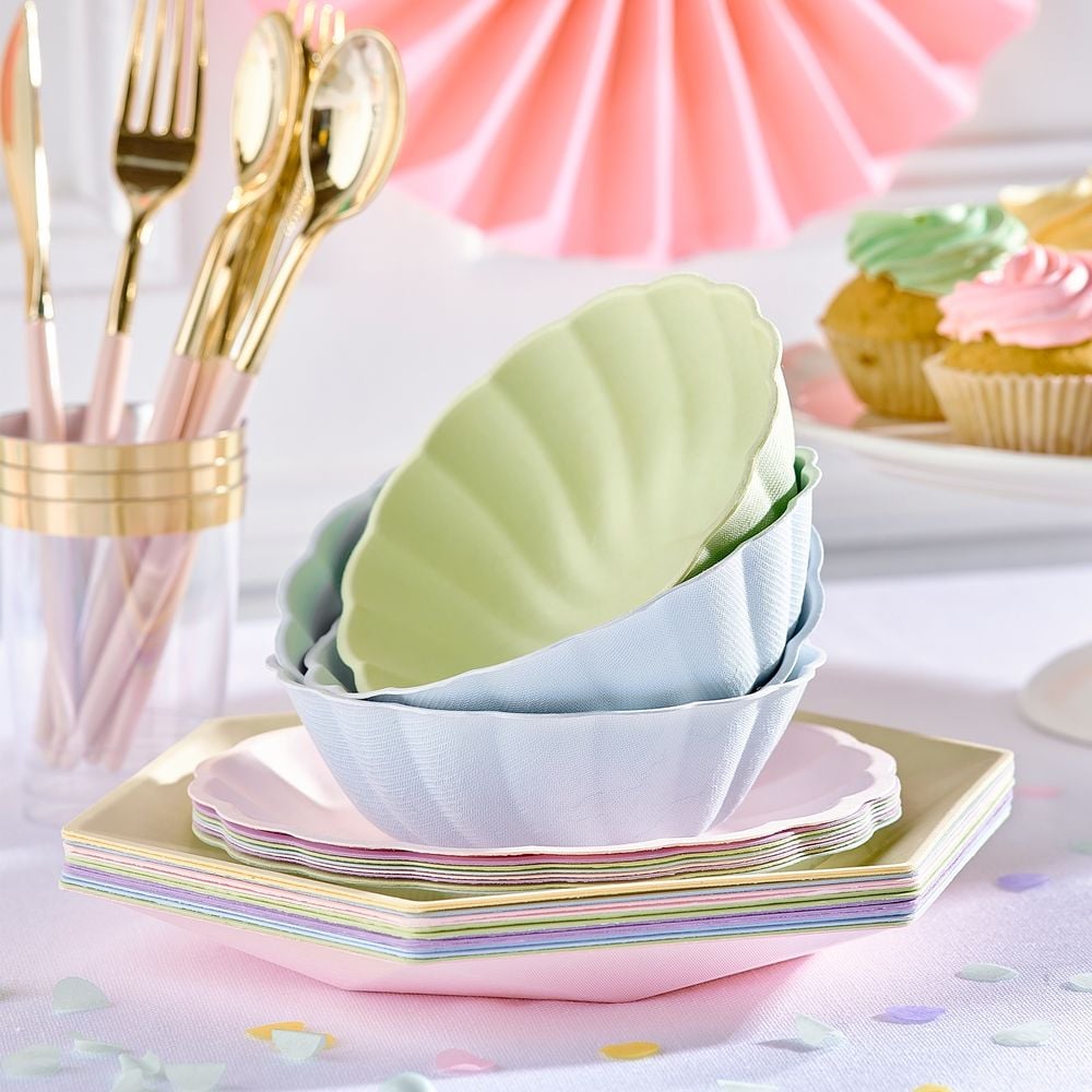 Lautaset Kuusikulmainen Vert Decor Violetti