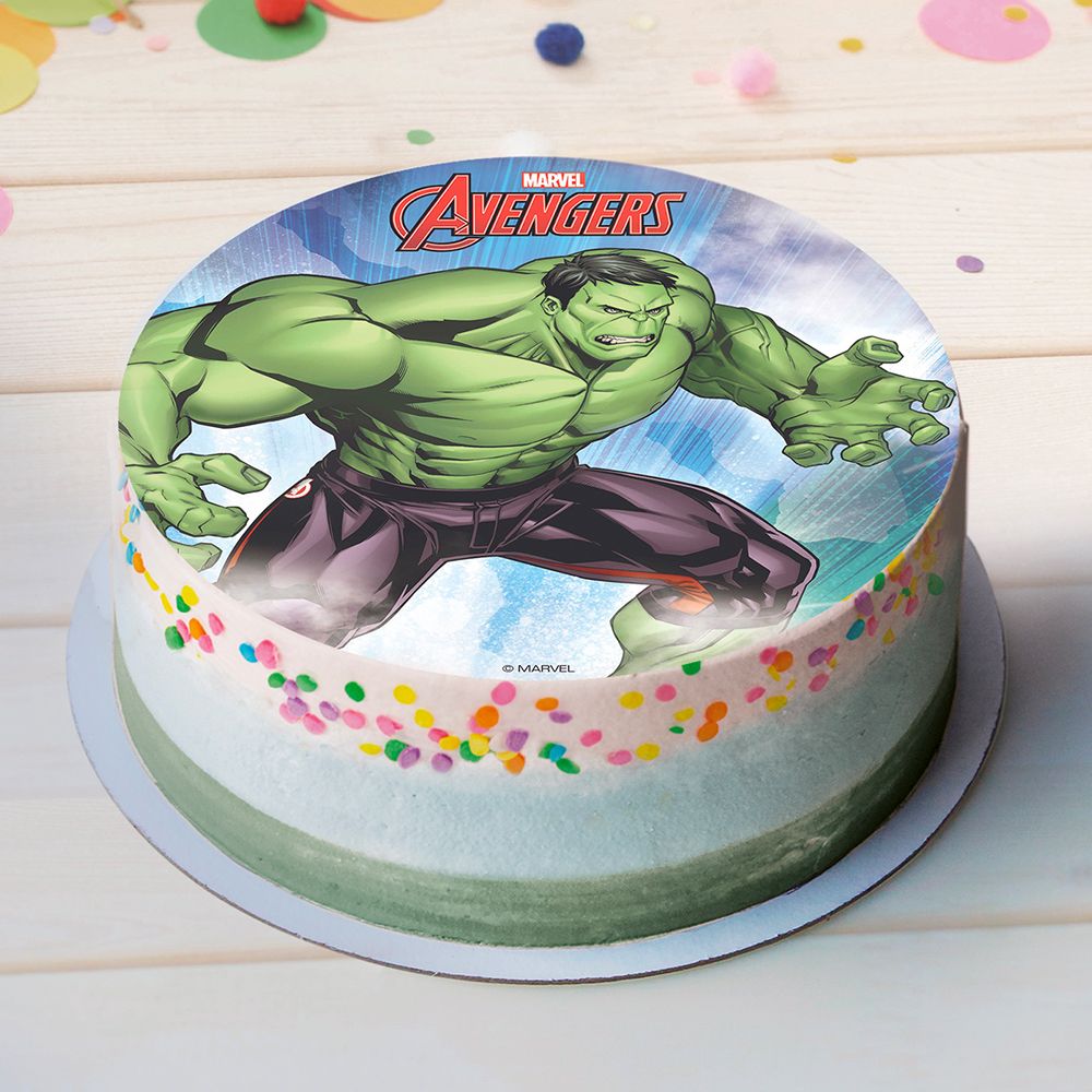 Tårtbild Avengers Hulken
