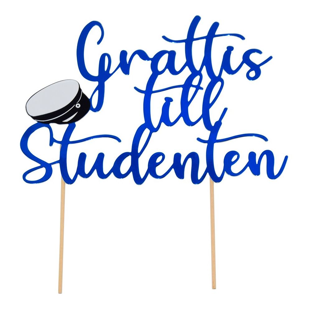 Kagedekoration "Grattis till Studenten"