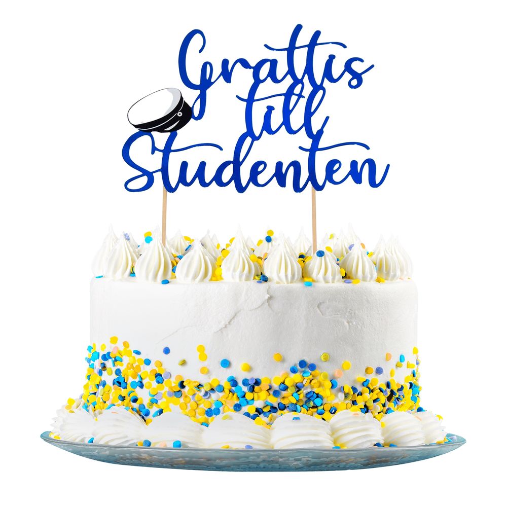 Kagedekoration "Grattis till Studenten"