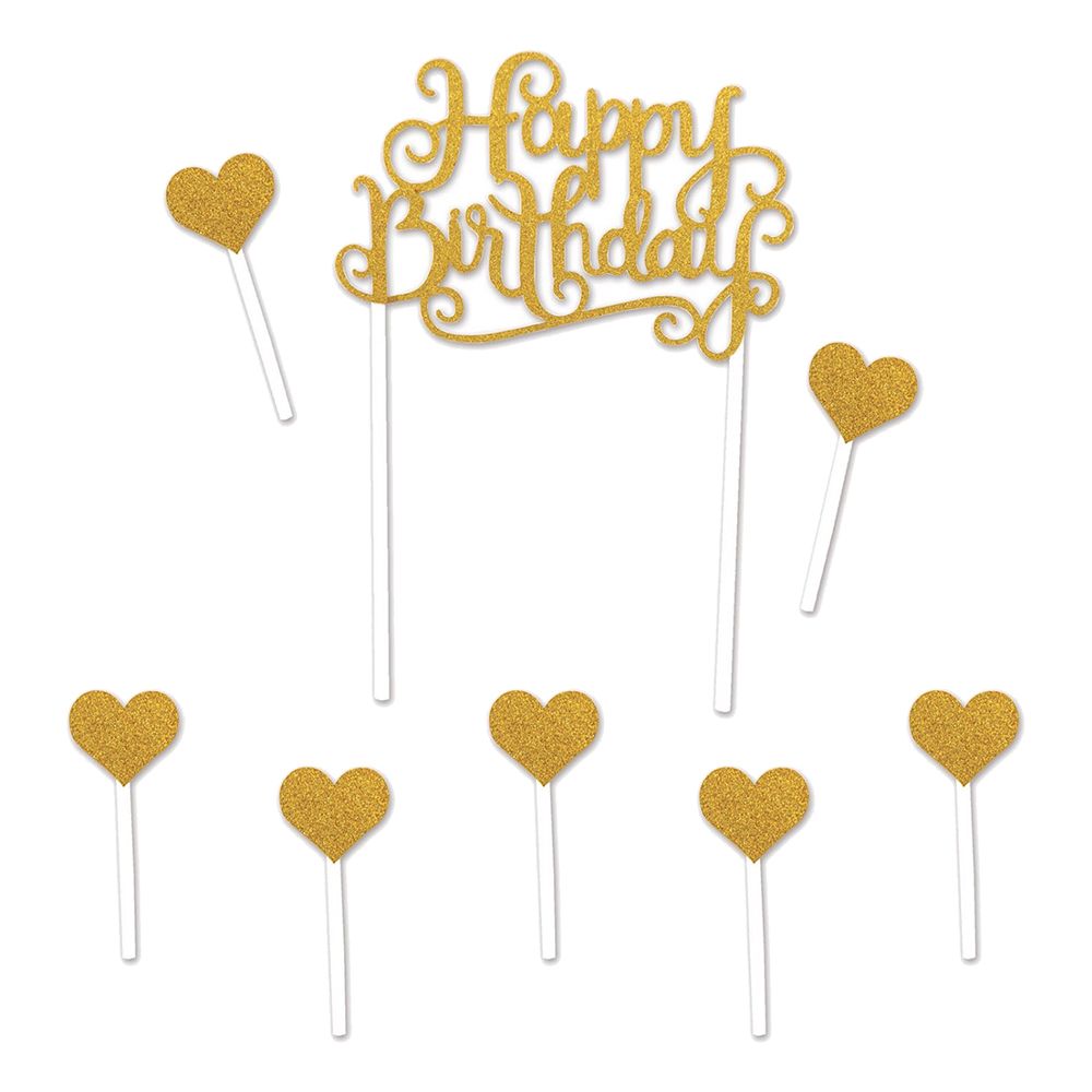 Tårtdekoration Happy Birthday