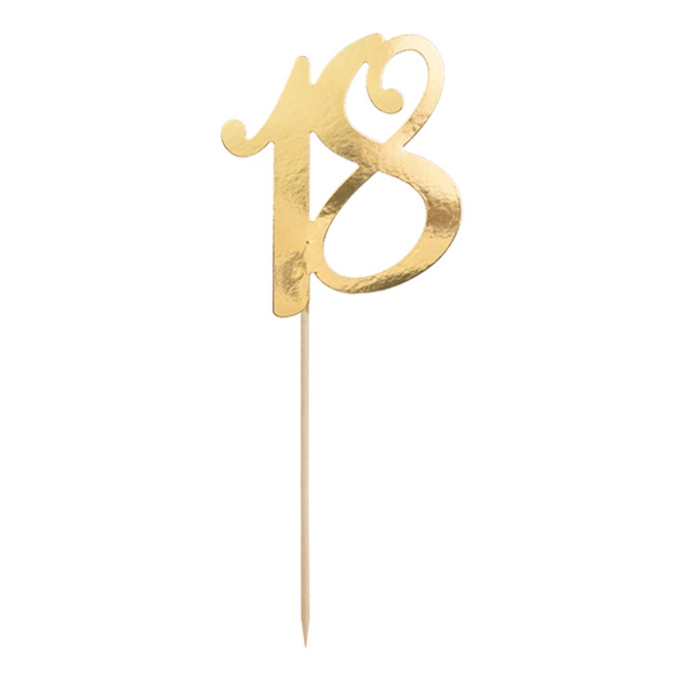 Kagedekoration Tal Guld
