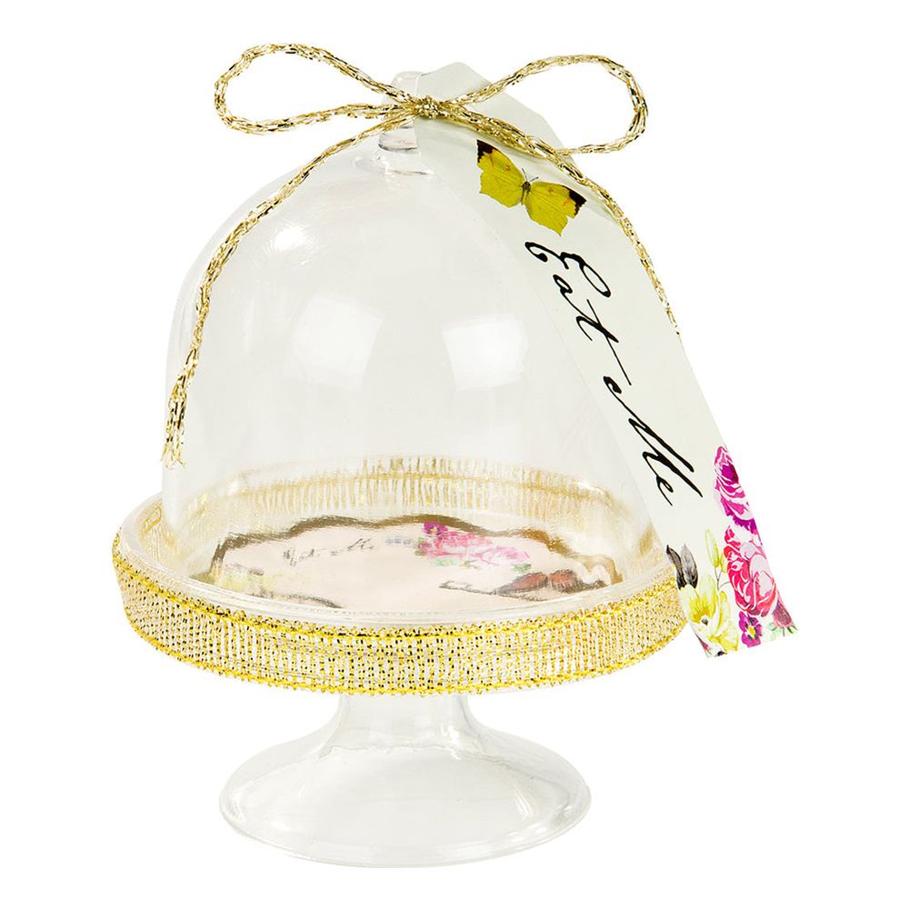 Kakefat Mini med Kuppel Alice Wonderland