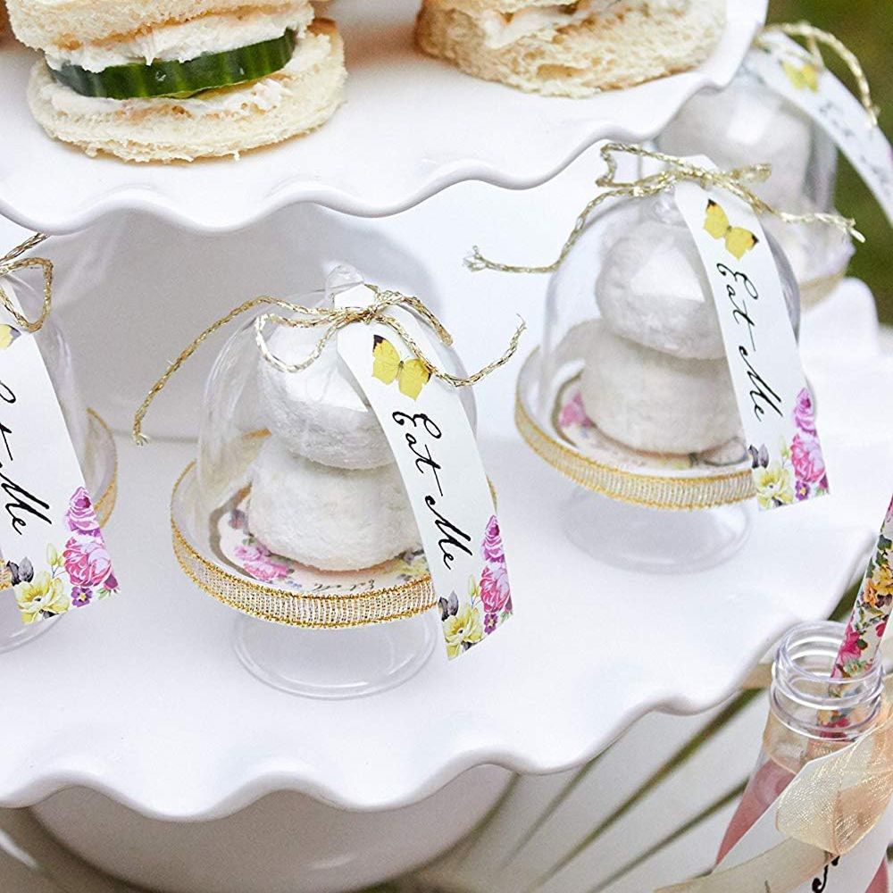 Kakefat Mini med Kuppel Alice Wonderland