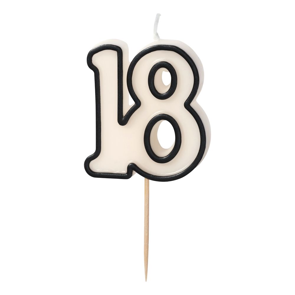 Kakelys 18 Svart/Hvit