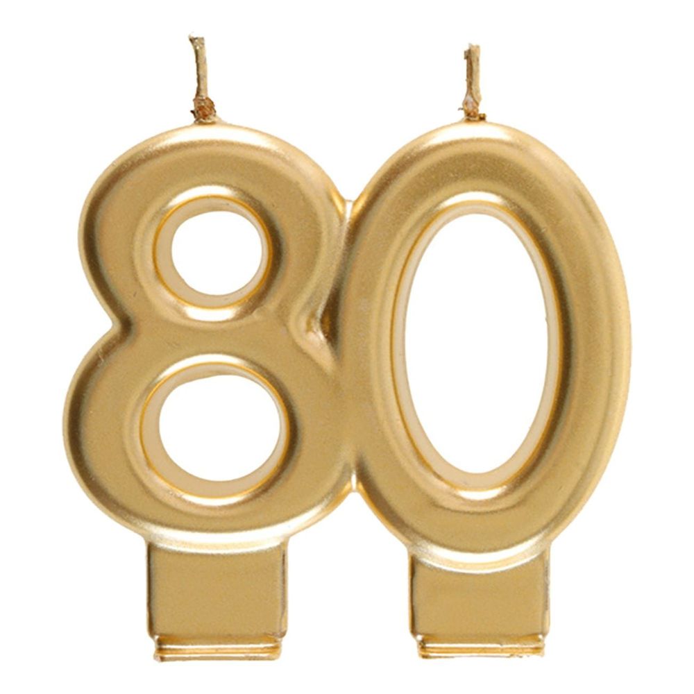 Kagelys 80 Mat Guld