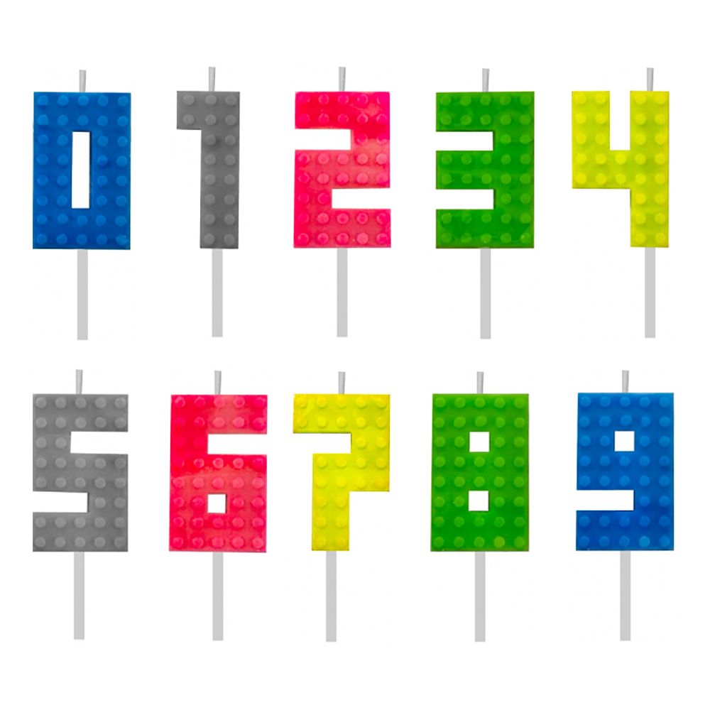 Kakkukynttilä Rakennuspalikka Numero