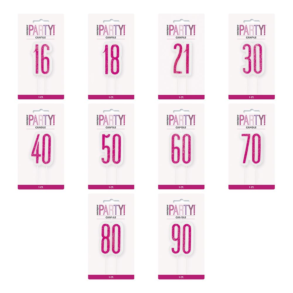 Kakkukynttilät Syntymäpäivä Pinkki