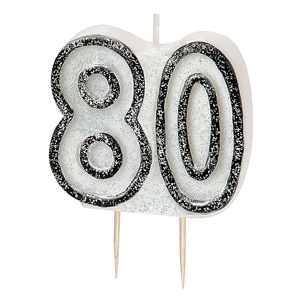 Kakelys Glitter Svart 80