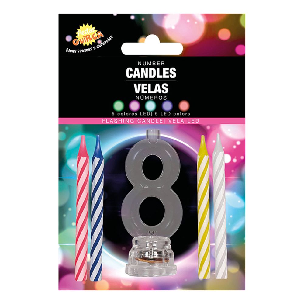 Kakelys med LED-lysholder