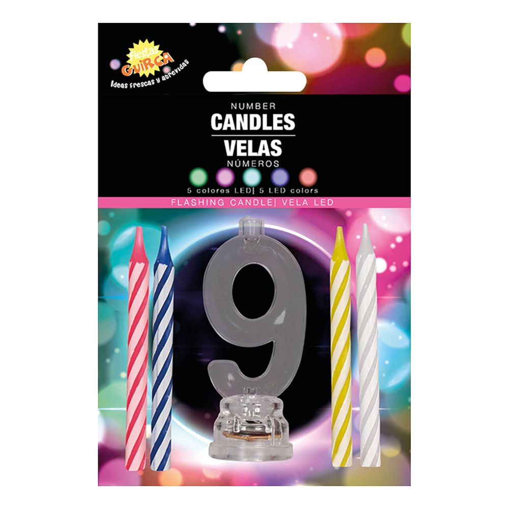 Kakelys med LED-lysholder
