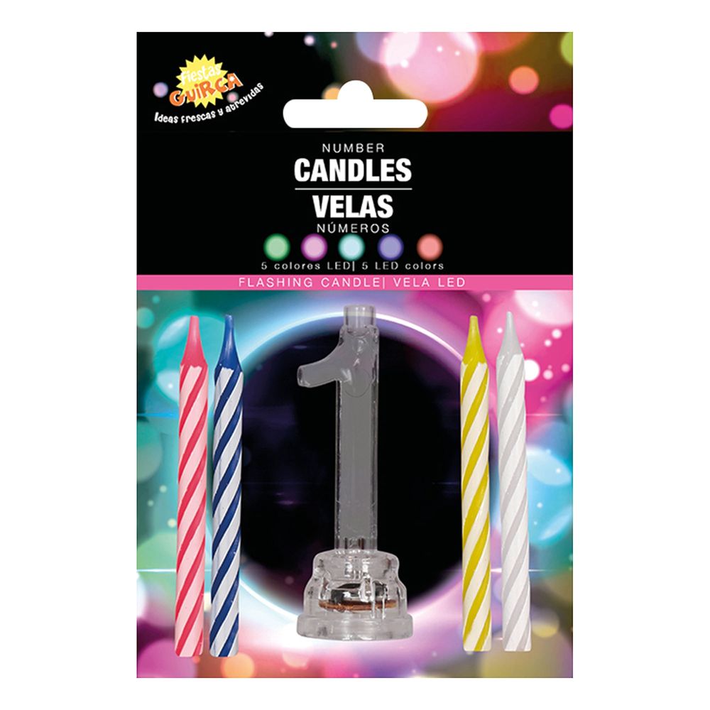 Kakelys med LED-lysholder