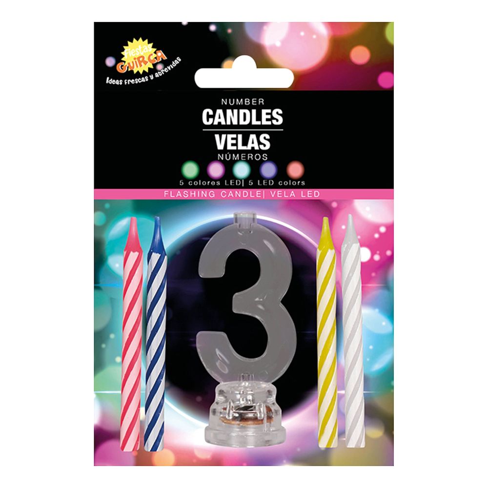 Kakelys med LED-lysholder