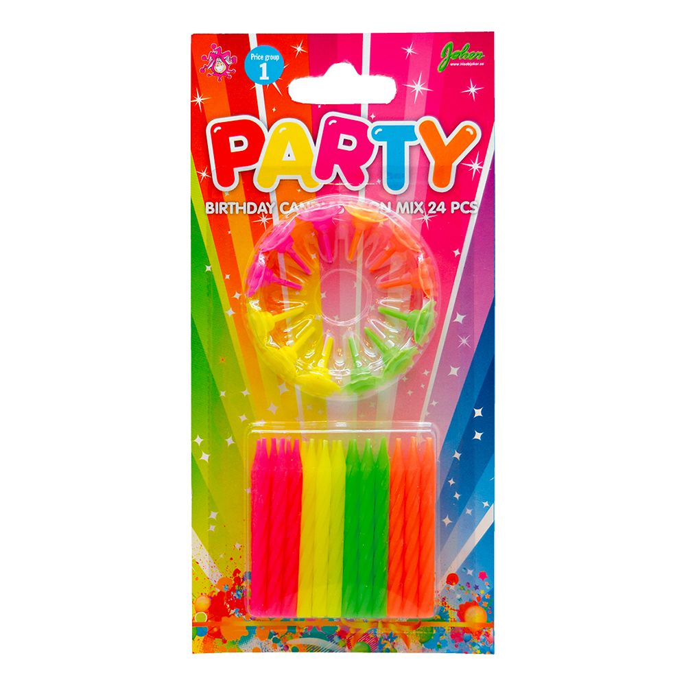 Kakkukynttilät Neon