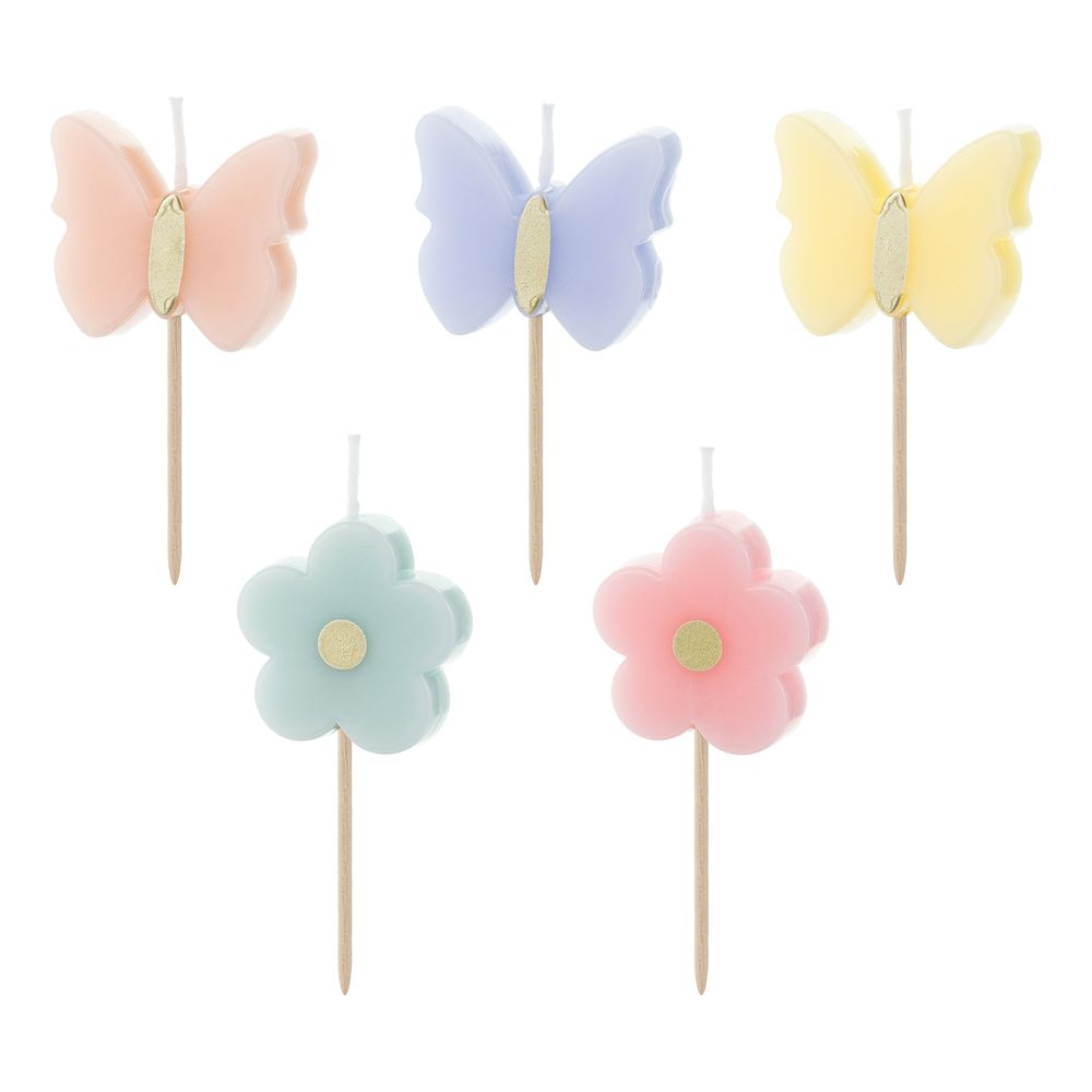 Kagelys Pastel Sommerfugle