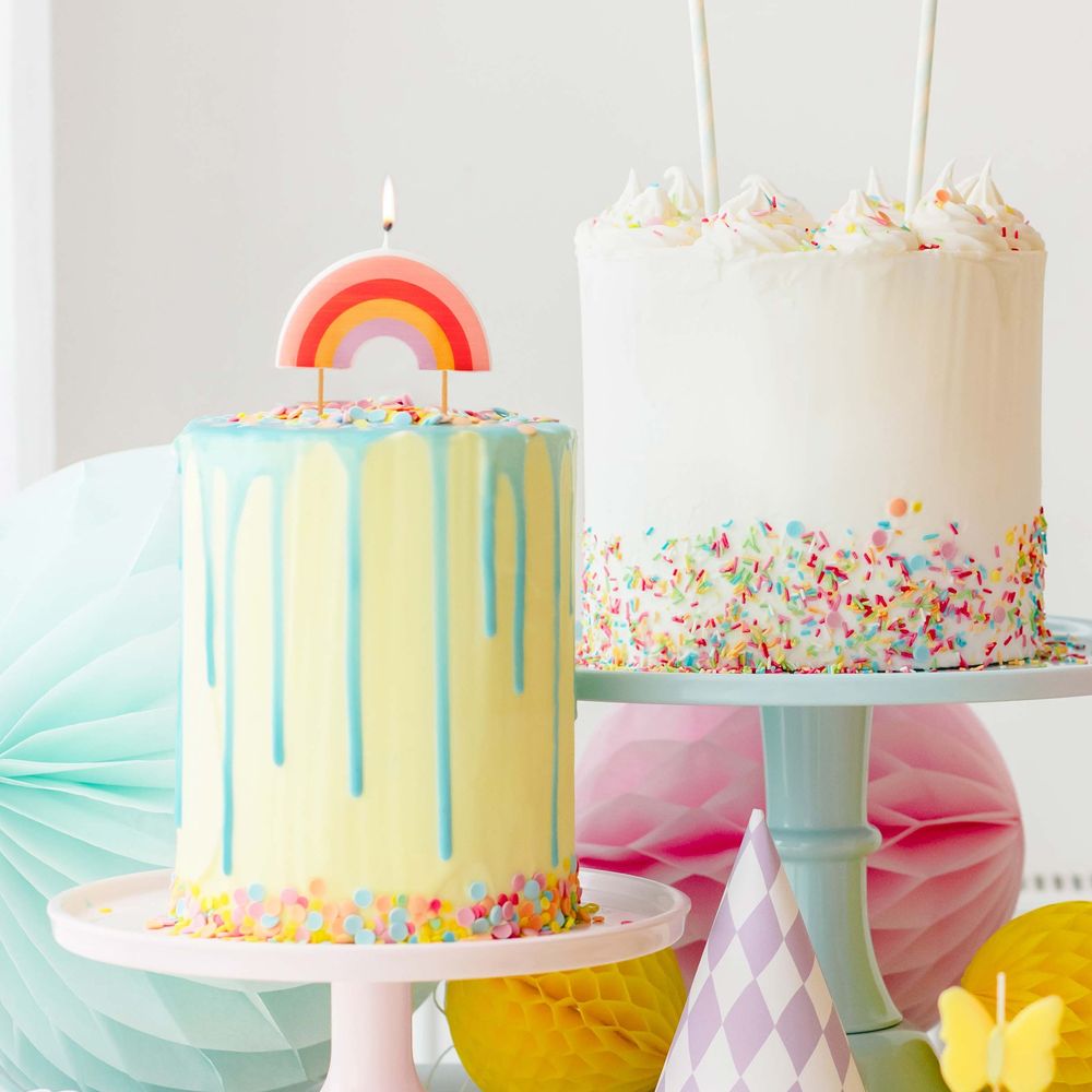 Kagelys Pastel Regnbue