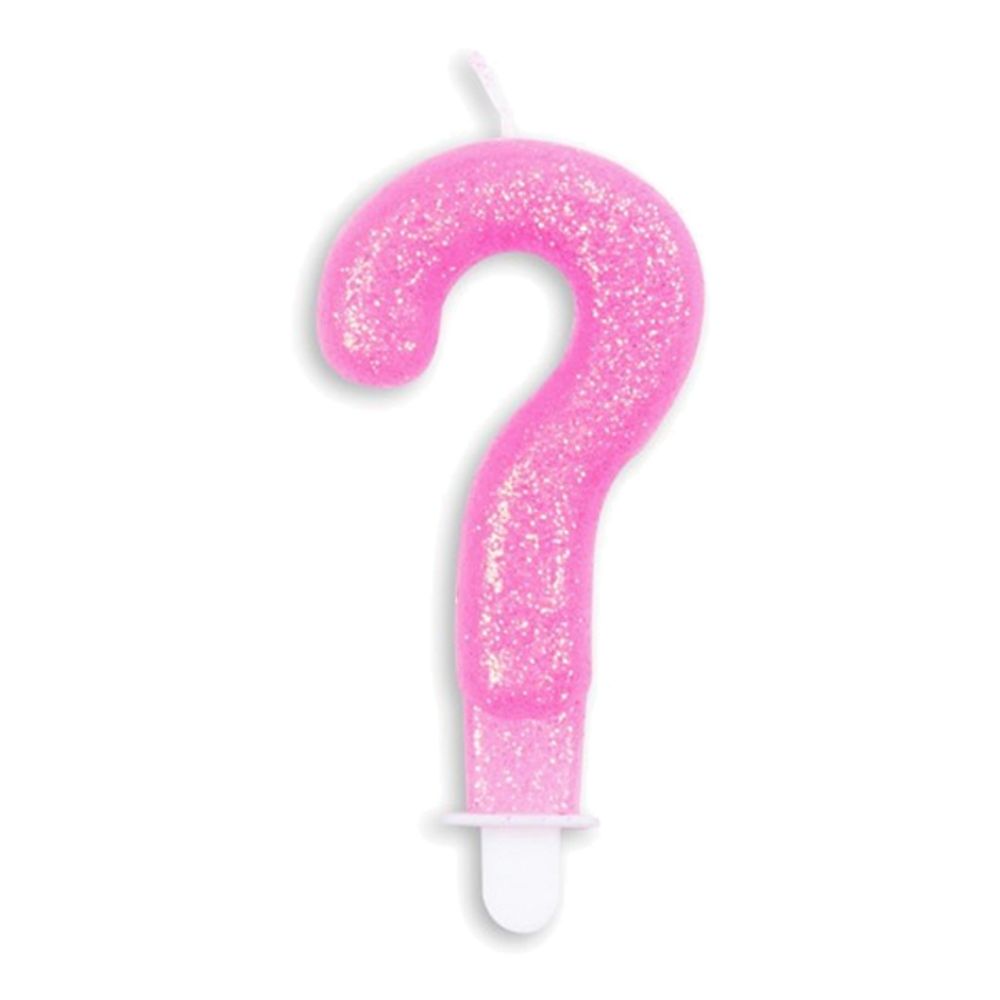 Kagelys Tal Glitter Lyserød
