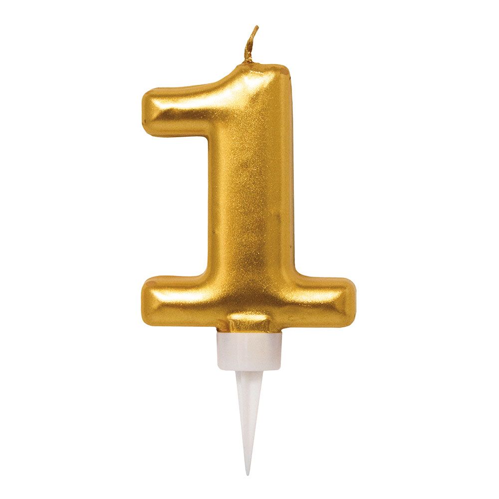 Kakkukynttilät Numerot Kultainen