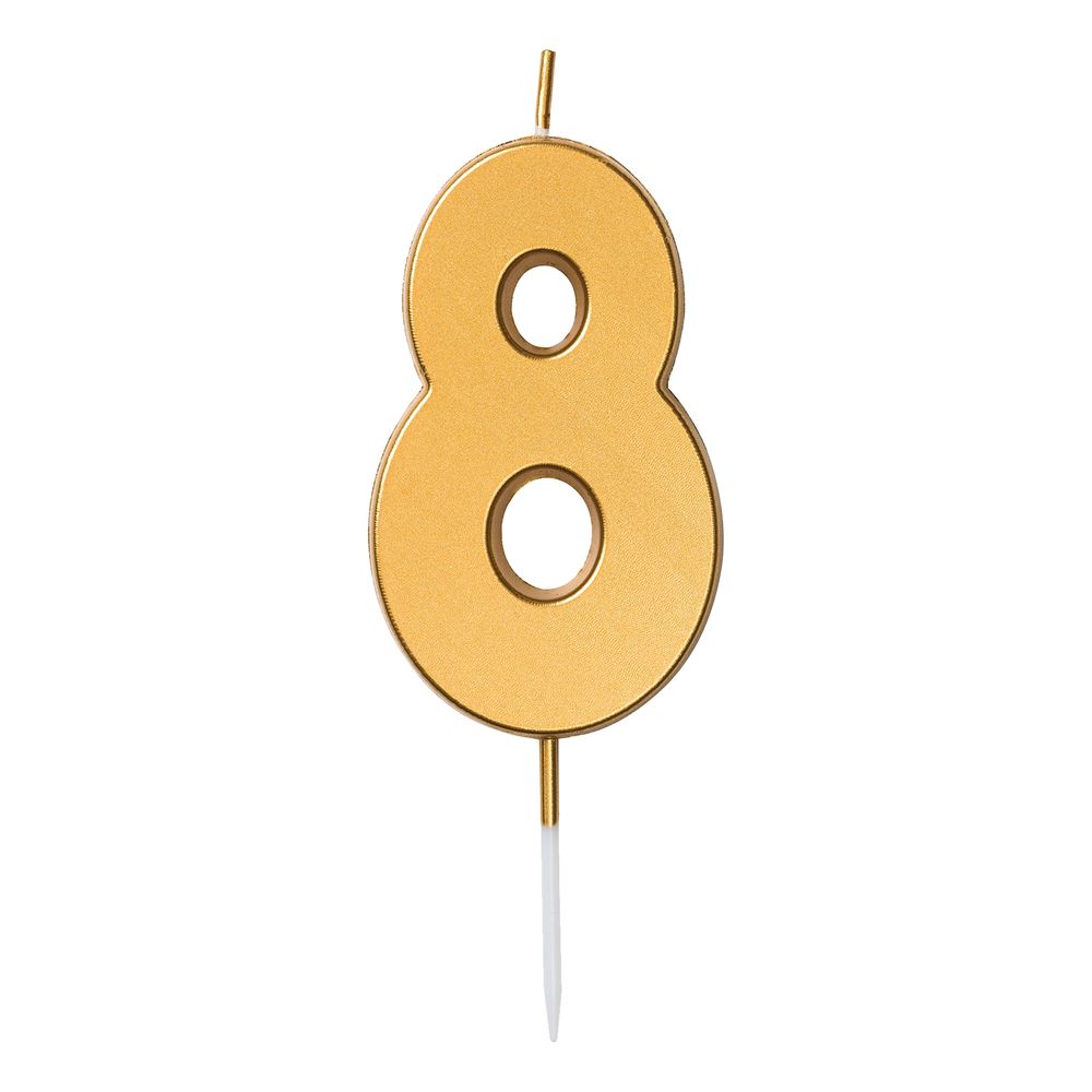Kakkukynttilä Numero Kulta