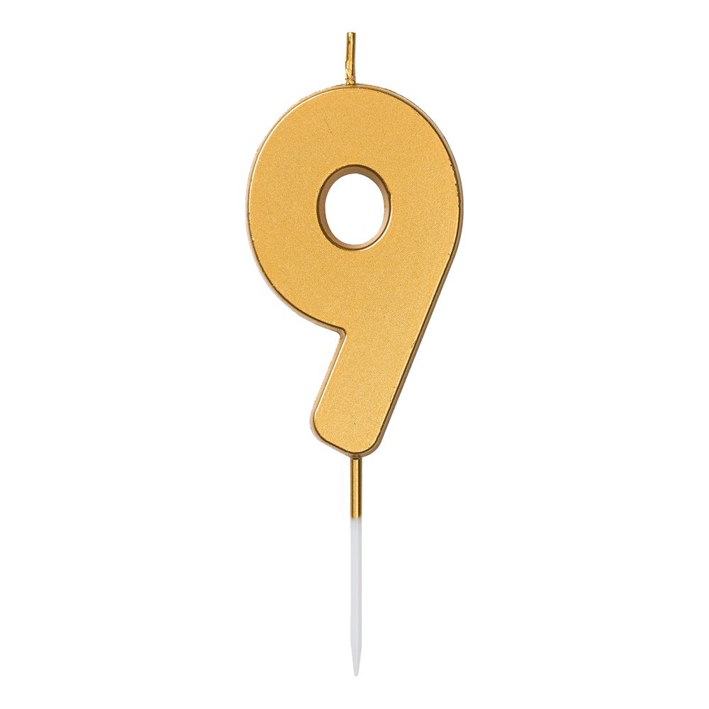 Kakkukynttilä Numero Kulta
