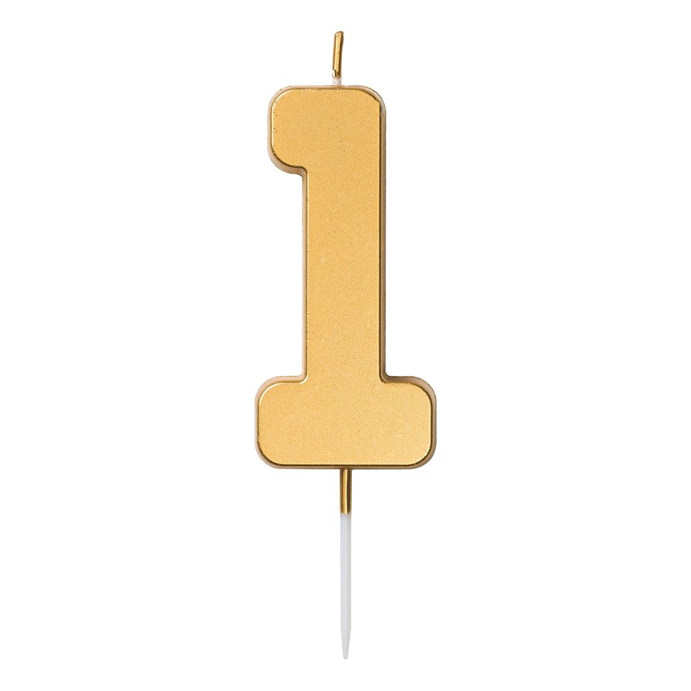 Kakkukynttilä Numero Kulta