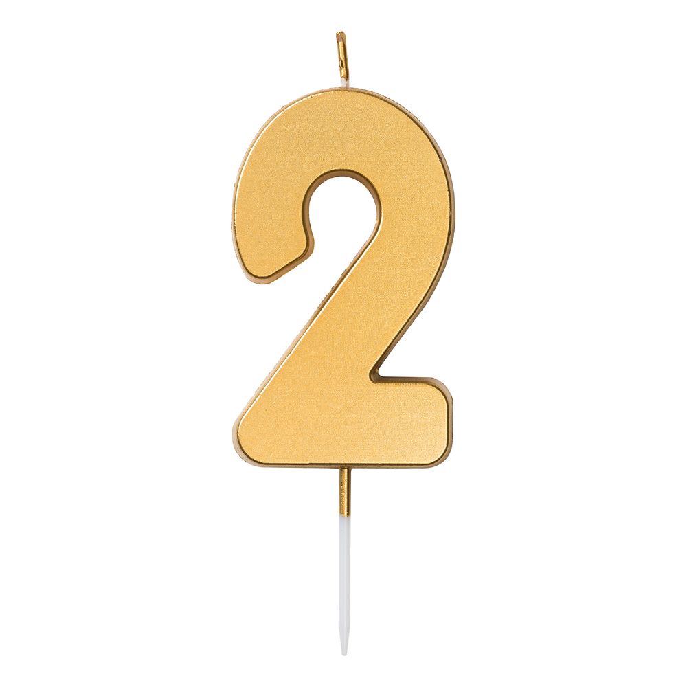 Kakkukynttilä Numero Kulta